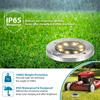 8/20LED Led Lamp Garden Decor Solar Power Disk Light Outdoor Garden Solar Underground Light Deck Light Spotlight Buried Solar