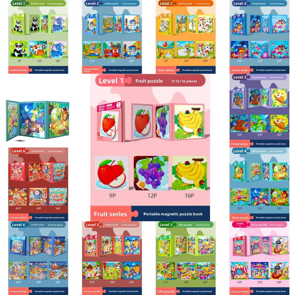 Wooden Animal Traffic Puzzle For Kids Educational Brain Teaser For Early Learners