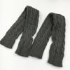 1 Pair Arm Warmers Fingerless Thumb Hole Super Soft Knitted Stretchy Cold Resistant Solid Color Winter Women Long Sleeves