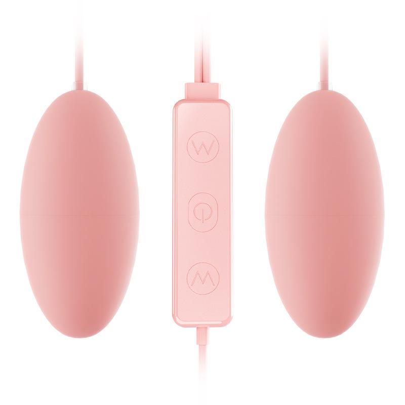 10 Frequency Double Vagina Balls Vibrator USB Silent Strong Shake In Front And Back For Foreplay Adult Fun Female Masturbation