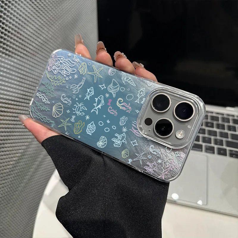 Underwater World Marine Life Pattern Phone Case For IPhone 17 17E 16E Air 16 15 14 13 12 11 Pro Max PLUS INS Protective Cover