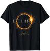 Solar Eclipse Spain 2026 Shirt 08 12 26 Total Eclipse Spain T-Shirt Short Sleeve Men's T-Shirt Black Casual Crew Neck T Shirt