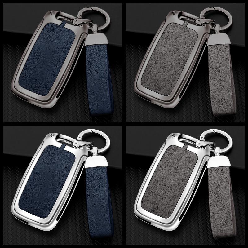 Leather Car Key Case Cover Shell for Volkswagen VW Polo Golf Passat Tiguan Beetle Caddy T5 Up Eos Skoda Octavia Seat Leon Altea