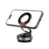 Car Mount 360 Degree - Rotatable Adjustable Vacuum Magnetic Car Phone Holder, Magnetic Phone Holder for Car/Gym, Suitable for IPhoneAnd Android Phones