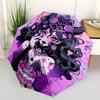 1pc Skull Heart Auto Open Close Umbrella Portable Folding Design with 8-Bone Iron Frame, Perfect for Outdoor, Festive Gifts, Travel, Daily Use, a