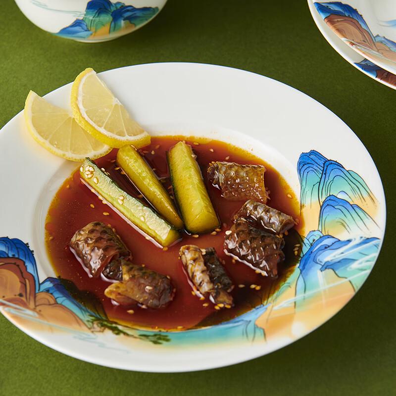 Weidu Chinesische Landschaft 22-teiliges Keramik-Geschirrset