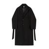 Men's Winter Korean Version of High-end Knee Trench Coat Loose Retro Thickened Woolen Jacket Trendy