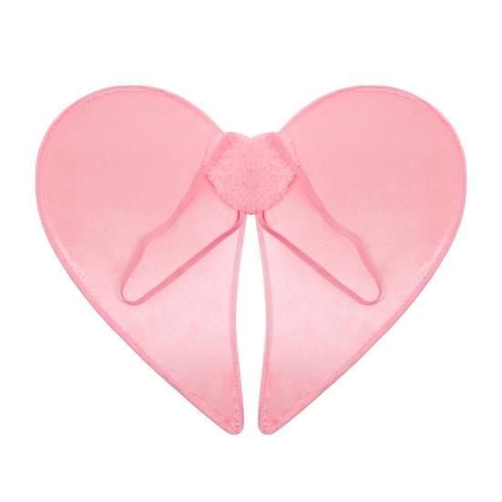 Alla hjärtans dag Kärlekshjärta Plyschvinge med Elastiskt Band Barn Vuxna Hjärtformad Rosa Vinge Bröllop Festival Kostym Fest Cosplay Rekvisita
