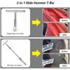 Universal Car Dent Puller Metal T Dent Repair Tool Auto Repair Sheet Metal Kit Slide Hammer Reverse Hammer Glue +18pcs Glue Pull