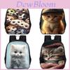 Adorable Cat 15-inch Large Capacity School Backpack Lightweight Oxford Fabric