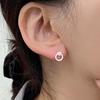 Women's Accessories Sari Opal Round Cubic Zirconia Earrings