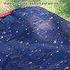 Mini Pocket Picnic Blanket Portable Foldable Picnic Mat with Handle Waterproof Sand Proof Nylon Mat Beach Blanket Outdoor Camping