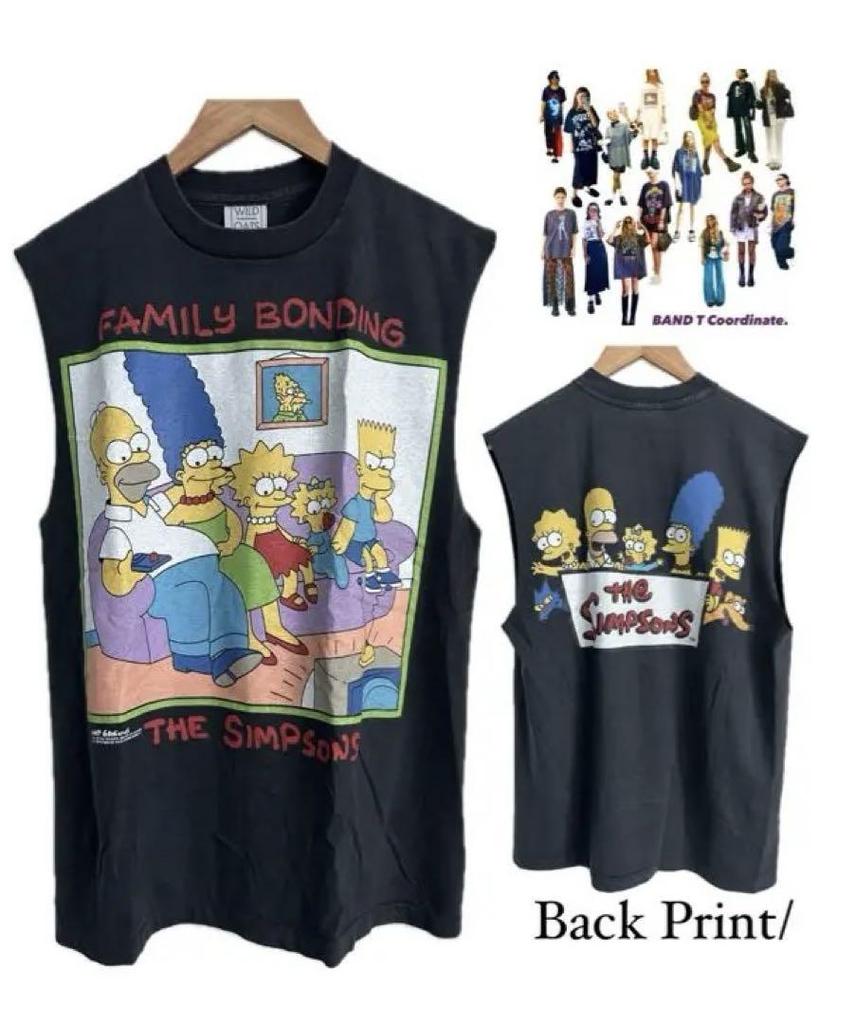 [USED] The Simpsons/ "FAMILY BONDING" Tee Made In USA