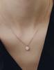 Hyeres Lor Essence Silver(P) Moissanite Floria Necklace Hl4N64422P9450