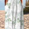 Long Summer Floral Dress with Pockets Anti Pilling Tunic Streetwear Cocktail Popular Dressing Up