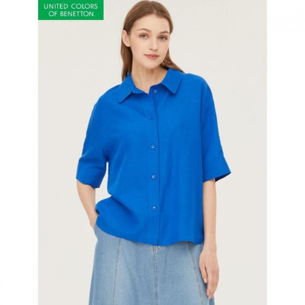 

[benetton] Lettering Print Blouse Babla4531 BL/42