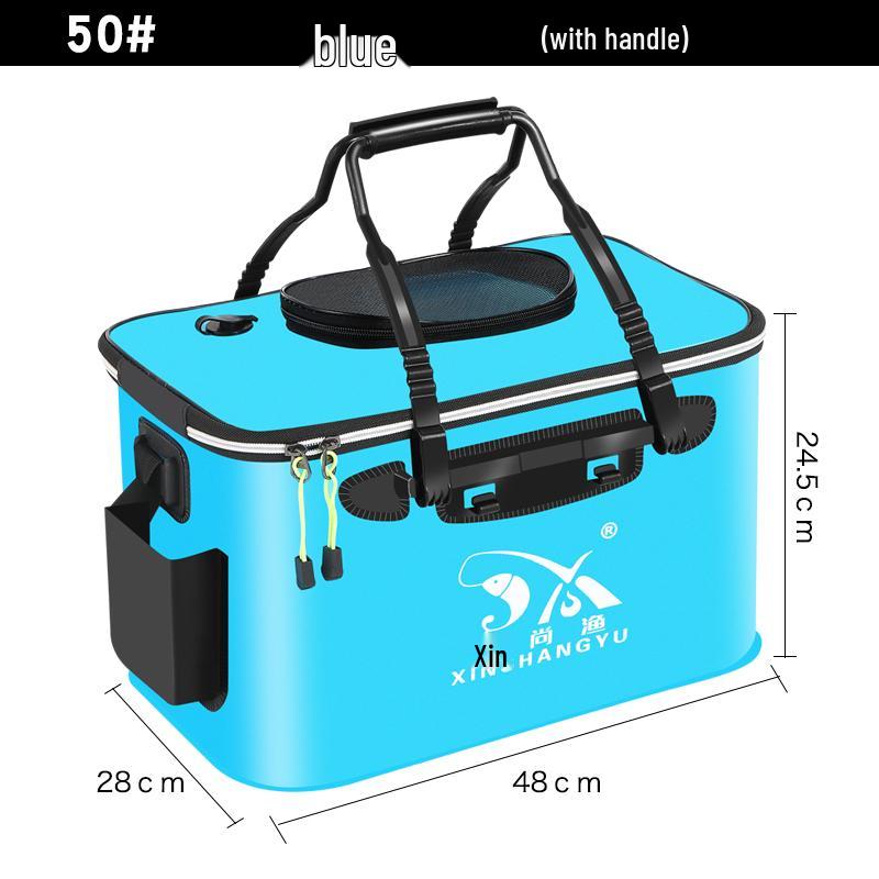 Foldable EVA Fish Keeper Bucket - Thickened Waterproof Fishing Gear
