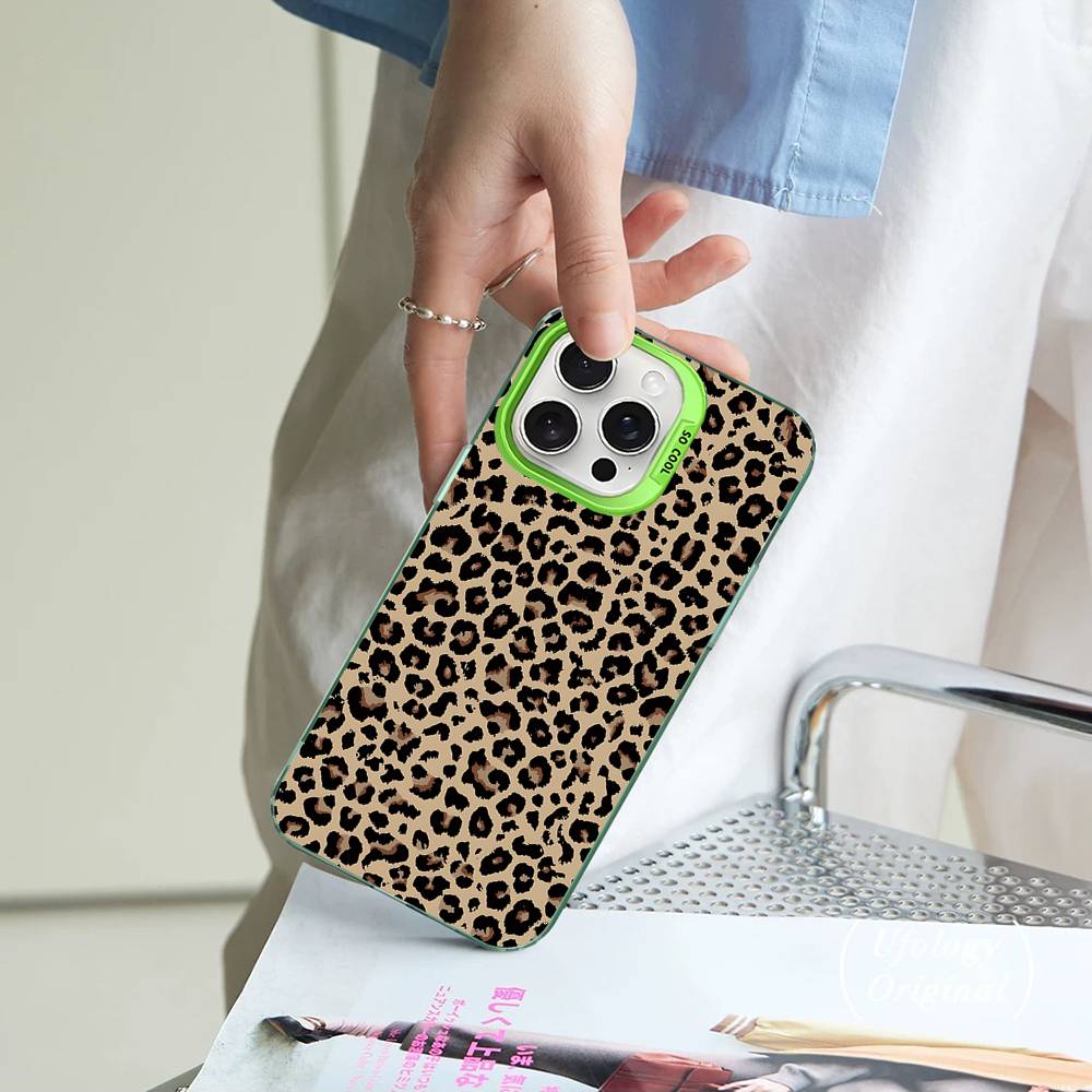 Leopard Cheetah Print Phone Case For IPhone 17Air 16 15 14 13 12 11 Pro Max Plus Color Anti Fall Cover