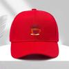 Coffee Time Cup and Beans Print Polyester Trucker Hat Adjustable for Unisex and Women Casual Cap