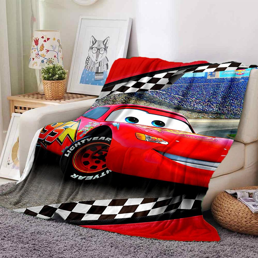 Cars Adventure Flannel Blanket Super Soft Warm Cozy Blanket For Sofa Bed Office Travel Allseason Home Decor Gift