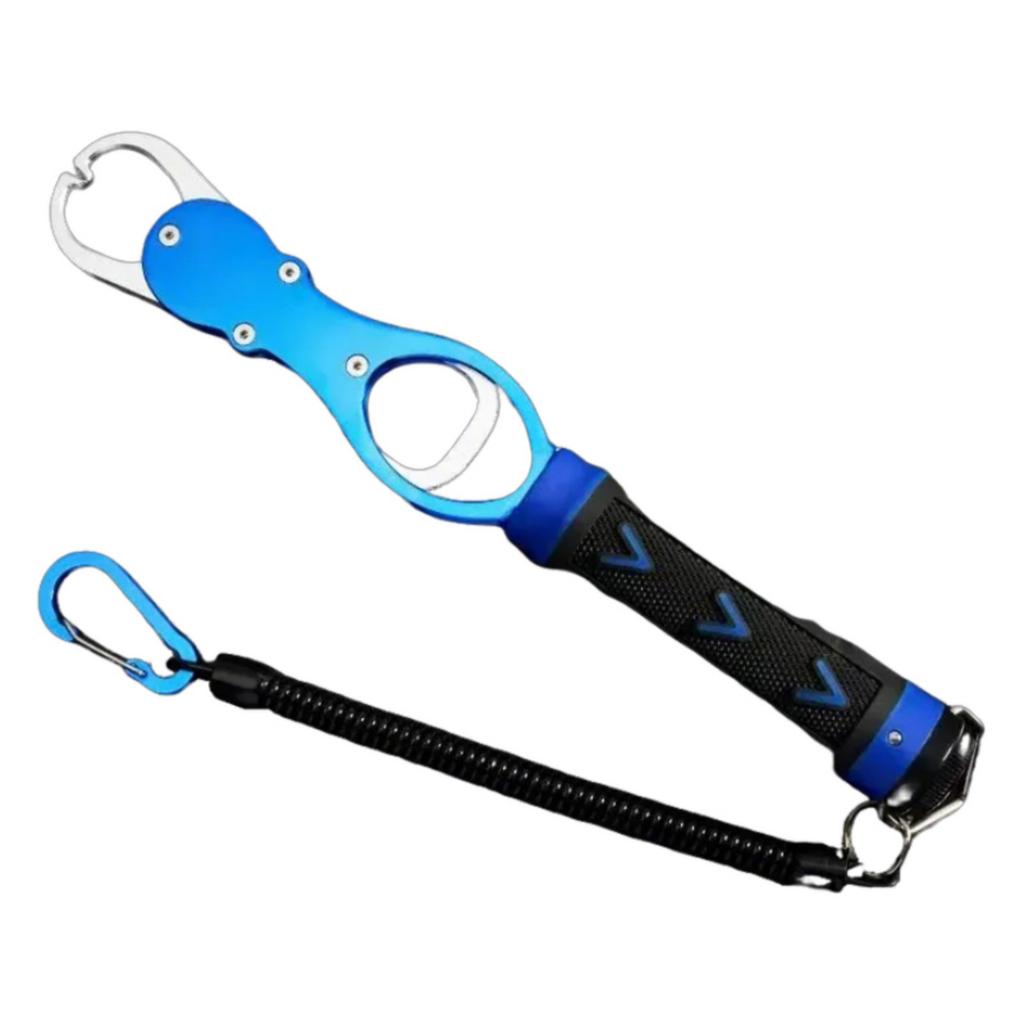 Aluminum Alloys Fishes Lip Gripper with Scale Fishes Grabber Clip Controllers Clamps Professional Fishing Control Tool
