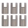 20 Stück Geschlitzte Selbstschneidende Gewindeeinsätze Edelstahl M16 X 1.5 22mm Gewindeeinsatz für