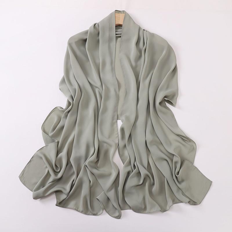 Muslim Spring Modal Chiffon Shawls Scarf for Women Plain Soft Jersey Hijab Scarves Big Size Headscarf Islamic Turban Headband