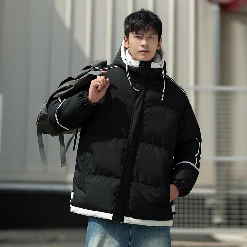 Thick Warm Winter Jackets Men Casual Windproof Jacket Padded Coats Puffer Parkas Hooded Harajuku Outwear Mens Clothing