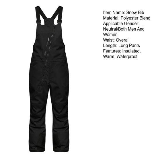 Ski Snow Bibs Pants for Men Women Insulated Water Resistant Overalls Winter Adjustable Snowboarding Pants