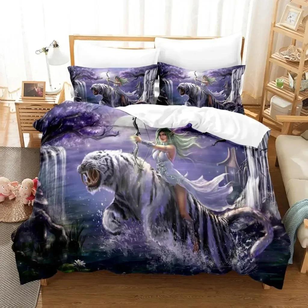 3DWorld Of Warcraft Bedding Sets Duvet Cover Set With Pillowcase Twin Full Queen King Bedclothes Duvet Cover