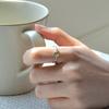 47Bag 925 Silver Chalcedony Natural Stone Ring Ruth