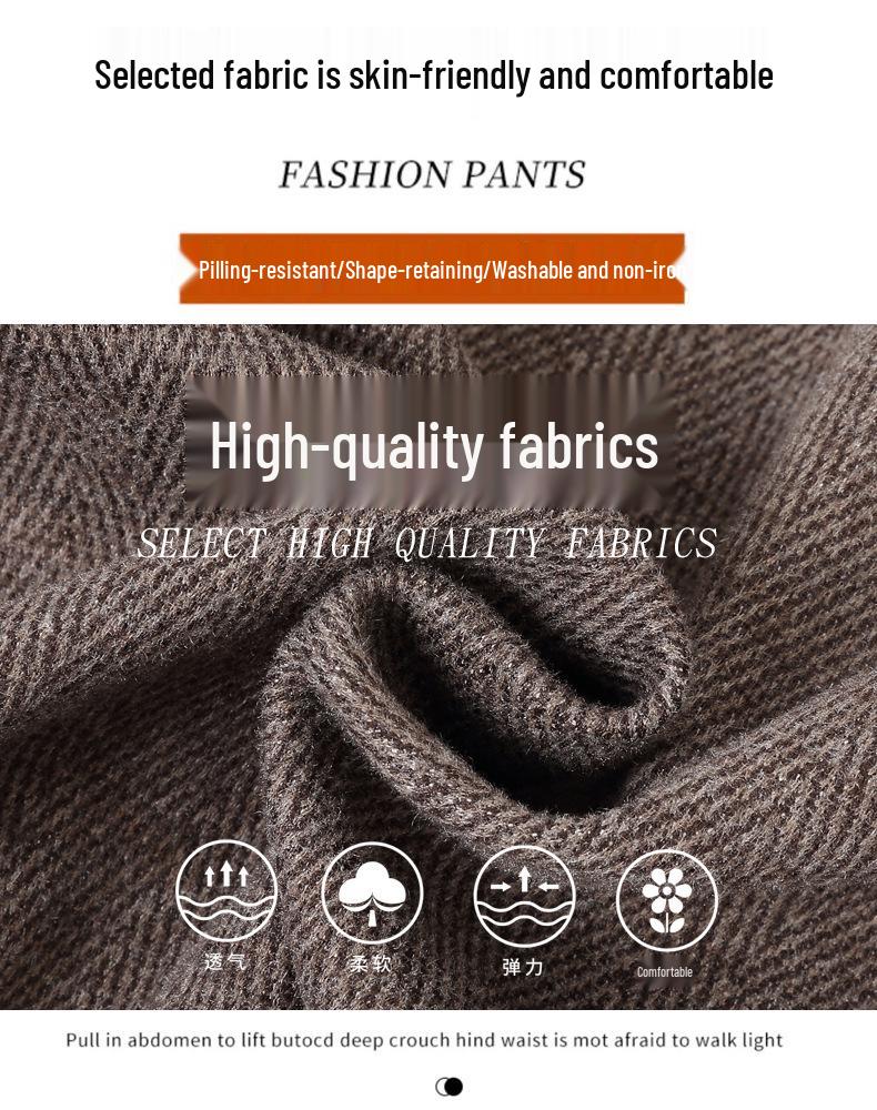 Elastyczne Spodnie z Wysokim Stanem dla Kobiet w Średnim Wieku i Starszych - Codzienne, Luźne Spodnie Jesienne