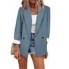 Women's Casual Lapel Open Front Cardigan Long Sleeve Work  Suit Jacket Coat