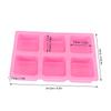 Silicone Silicone Cake Mold 6 Cavity Non-Stick Silicone Soap Mold 6‑Grid Square Square Shape DIY Soap Mold