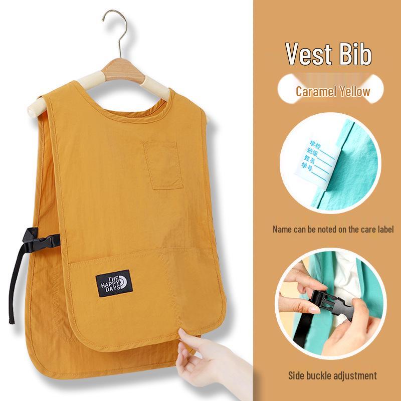 Grembiule Gilet per Bambini: Grembiule da Pittura per Bambini, Antimacchia, Impermeabile, per Calligrafia e Pasti della Scuola Primaria.