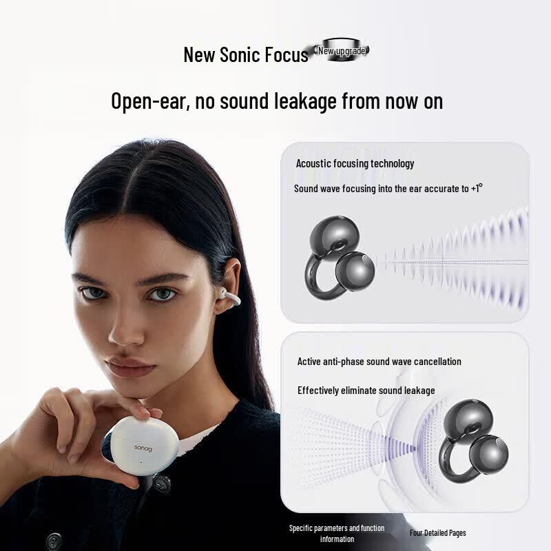 SANAG S7S Ultra Ear Clip Sport Wireless Earbuds