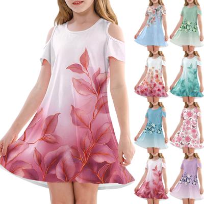 Girls' A-Line Dress -Summer Sleeveless Casual Sundress Toddler Dress