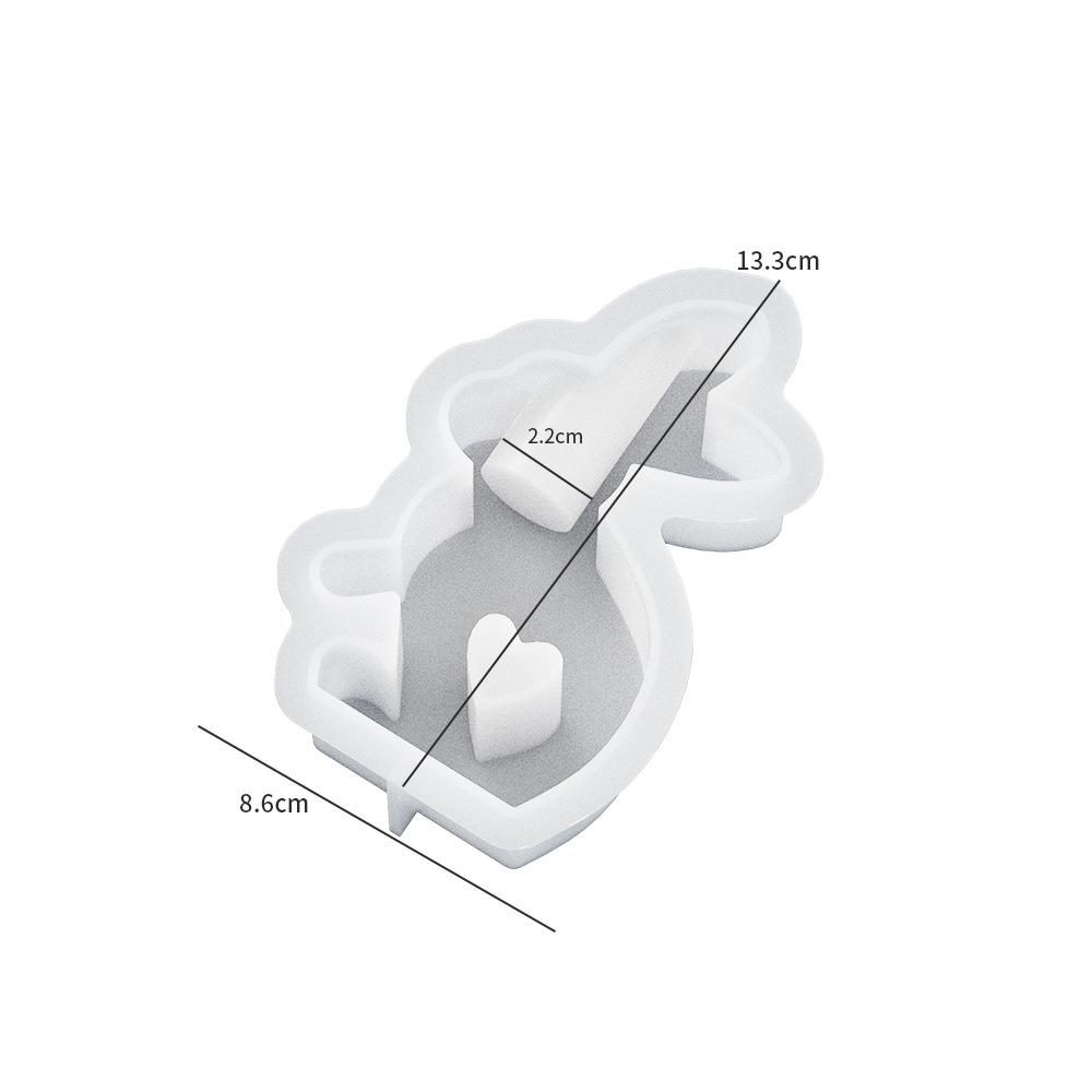 

3D Кролик Подсвечник Силиконовая Форма DIY Пасхальный Кролик Украшение Изготовление Гипс Бетон Смола Подсвечник Ремесло Формы Домашний Декор