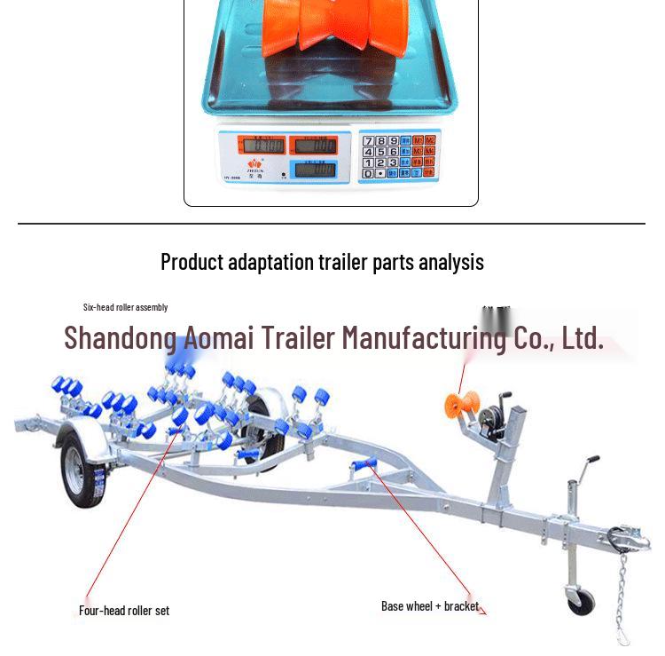 Yacht & Dinghy Trailer Roller Set: Bottom & Side Rollers for Accessories