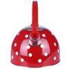 Orion 1.8L Red Polka Dot Stainless Steel Whistling Tea Kettle (1.5L Usable Capacity)