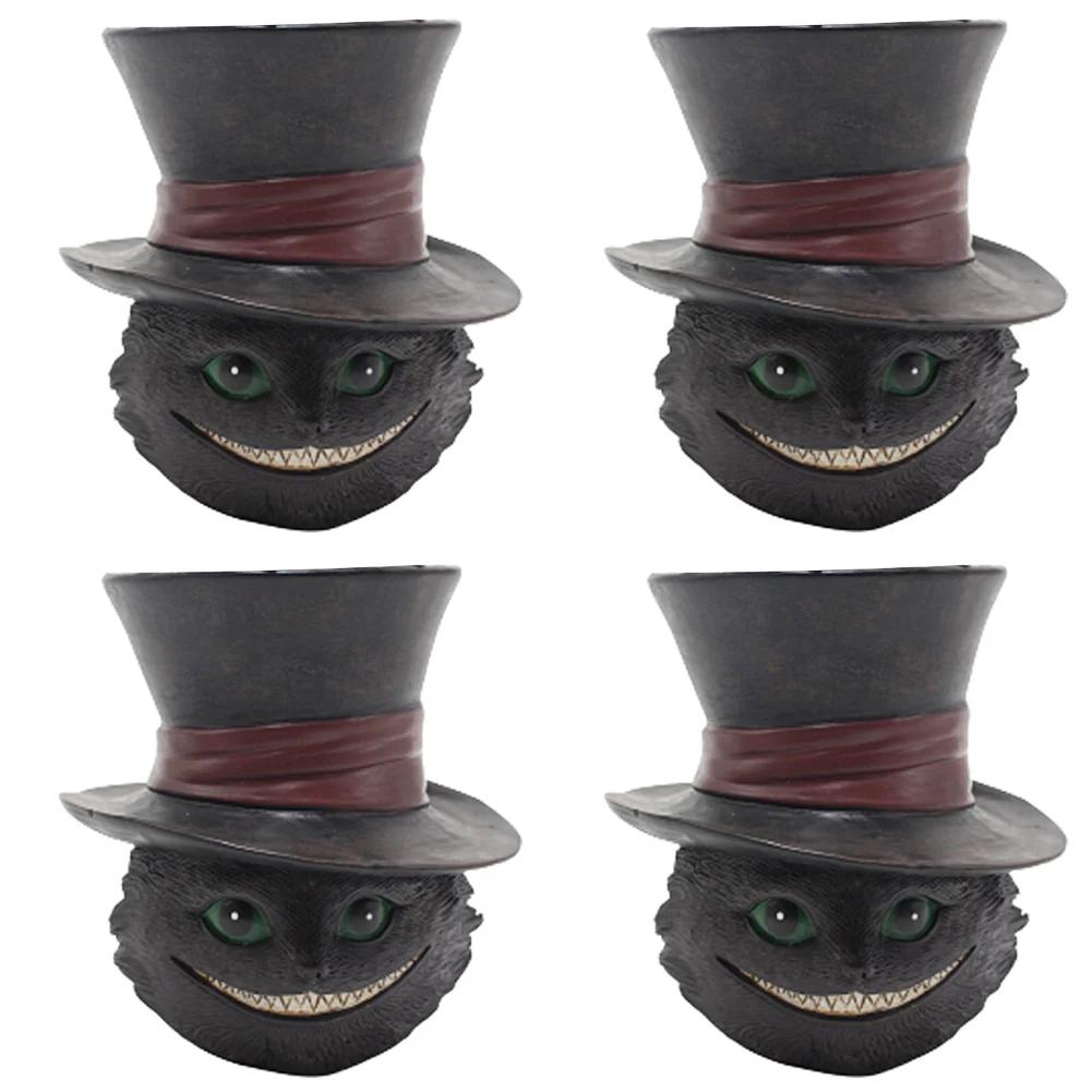 Creative Succulent Planter Flowerpot Black Cat Cute Resin Plant Pot Best Gifts for Family Friends Sloth Plant Holder Xmas Gifts