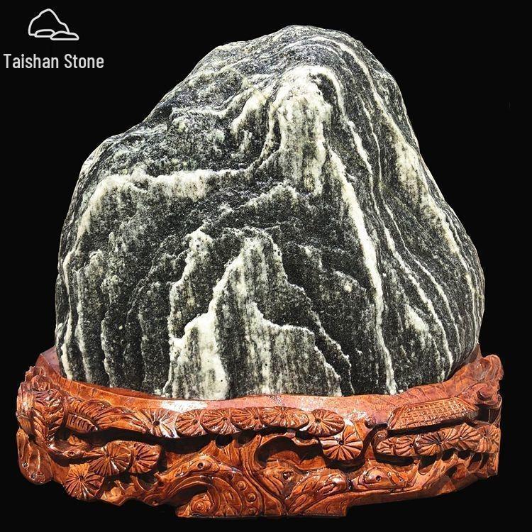 Mount Tai Natural Stone Sculpture - Indoor/Outdoor Backing and Transfer Stone
