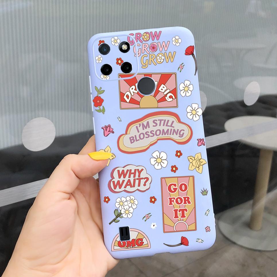 Dragon Cool Black Cases For Realme C25s C25Y Case Cartoon Animals Soft Silicone Matte Bumper On Realme C25Y C 25 Y S Candy Color