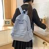 Schoolbag retro style plaid schoolbag female high school college students ins backpack autumn and winter new niche casual backpack tide