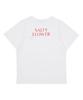 Soltipeullawo Red Ribbon Embroidered Signature Short Sleeve White