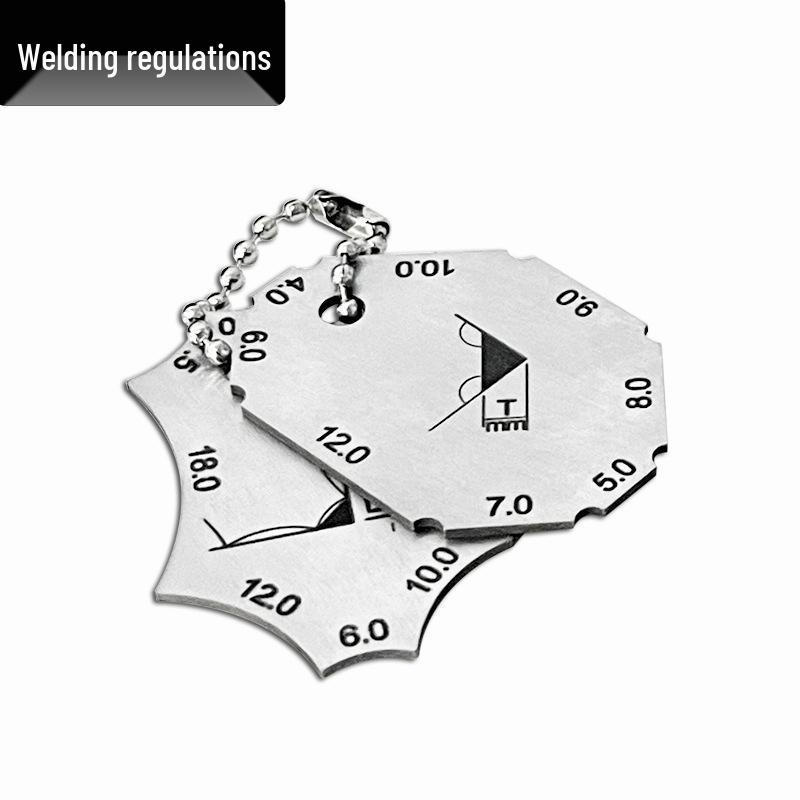 Stainless Steel Right Angle Weld Gauge - Portable Weld Inspection and Measurement Tool