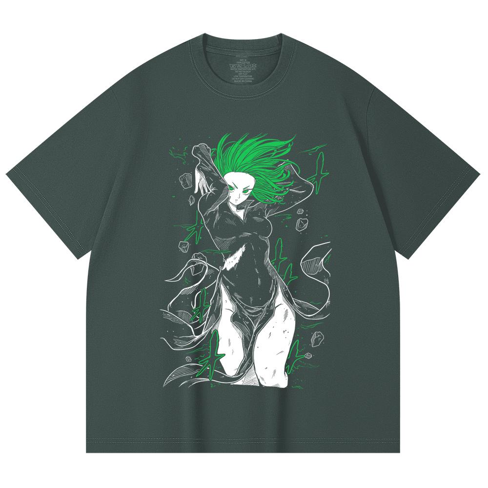 230 Gsm 100% Cotton One Punch Man V5 Tatsumaki Print Unisex Heavy Cotton T Shirt