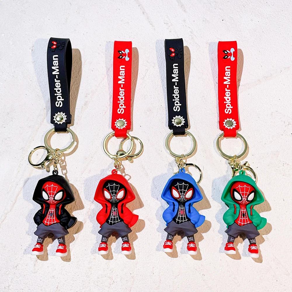 The Amazing Spider-man Movie Animation Miles Dressed Up As A Key Chain Anime Accessories Cute Cartoon Character Gwen Spider Man.
