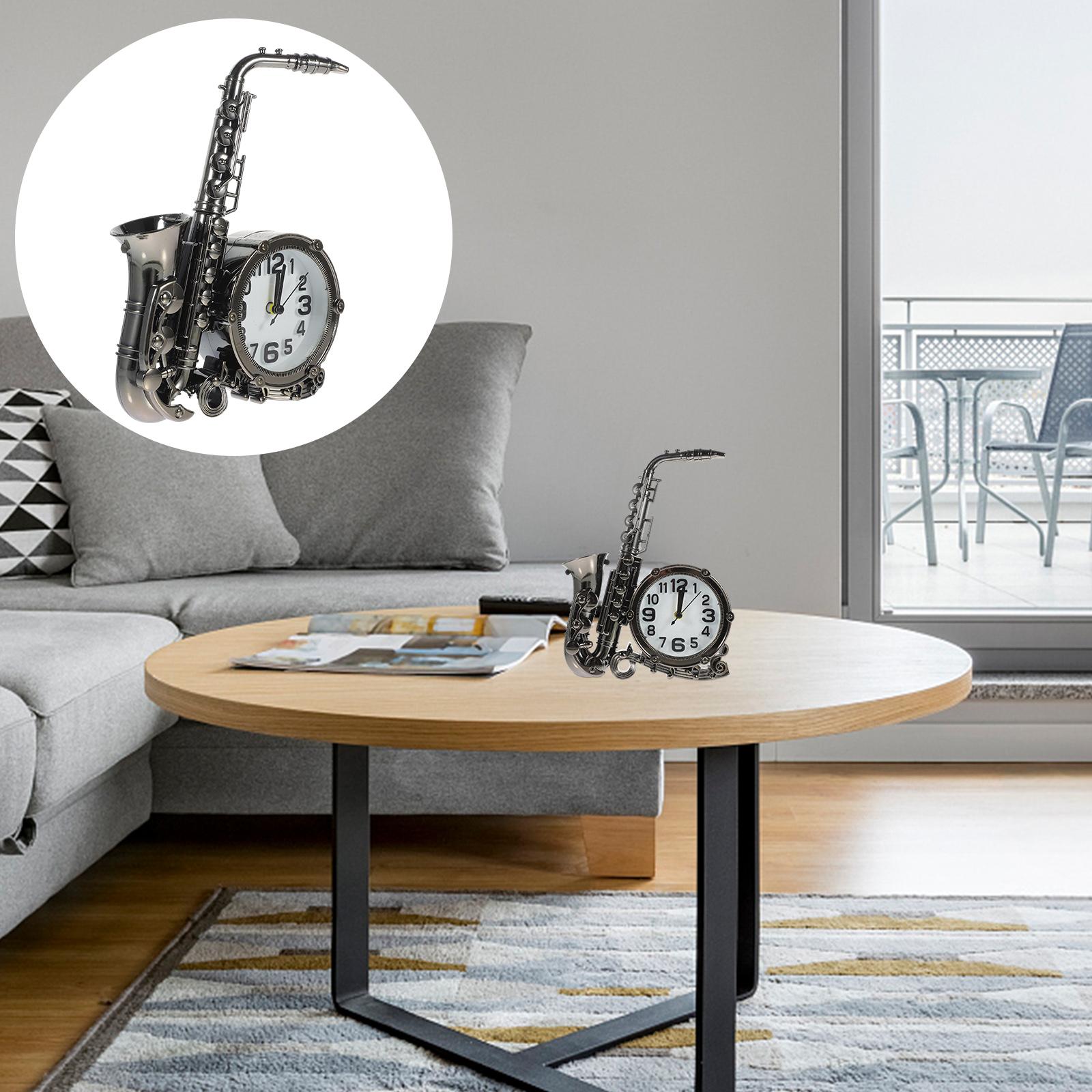 

Винтажный декор Будильник для детей Настольный Настольный Ретро В форме саксофона Старомодный