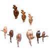 3Pcs Naked Sculptural Wall Decorative Hooks Nude Hooks Towel Wall-Mounted Sexy Hooks Self-Adhesive Hanger for Bathroom Bedroom
